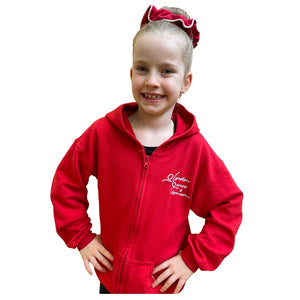 Uniform Hoodie, red with white Lynden logo